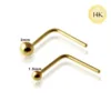 Kyr : Piercing Nez Boule en Or 14k
