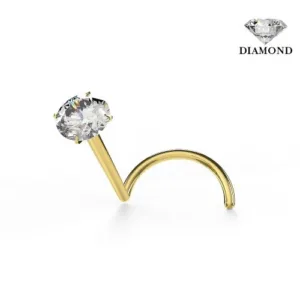 Kyra : Piercing Nez Diamant et Or 14k