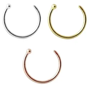 Zal : Anneau Piercing Or Nez 14k